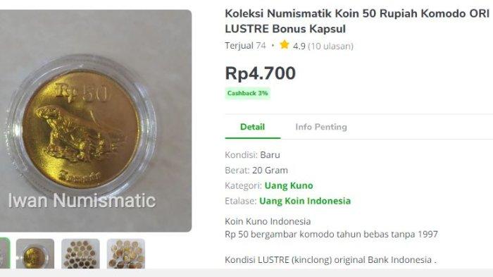 Detail Harga Uang Koin 50 Rupiah Gambar Komodo Nomer 14