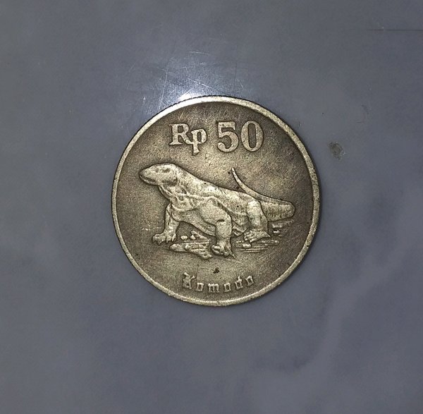 Detail Harga Uang Koin 50 Rupiah Gambar Komodo Nomer 5