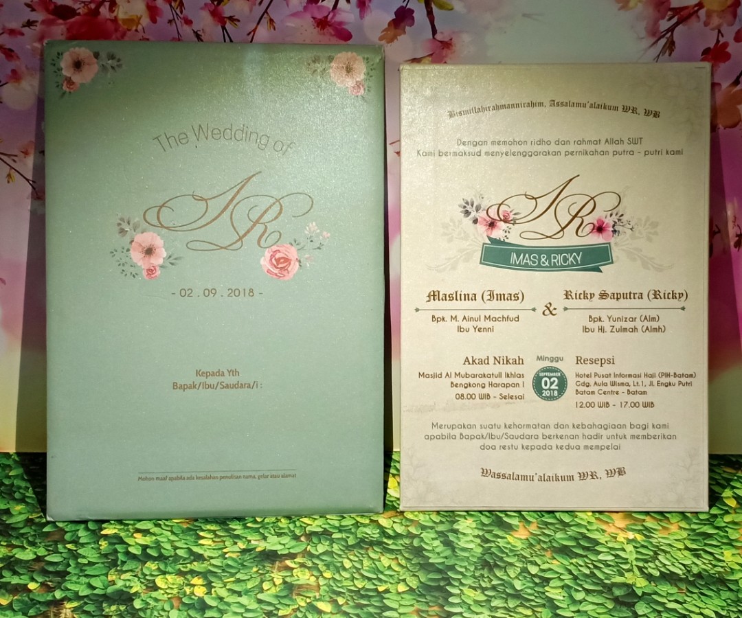 Detail Harga Undangan Single Hardcover Nomer 30