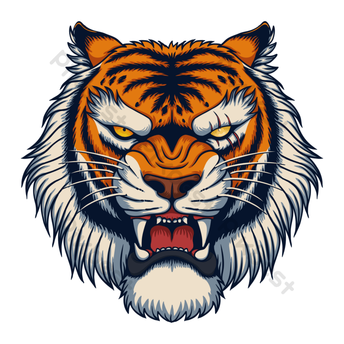 Detail Harimau Vektor Png Nomer 17