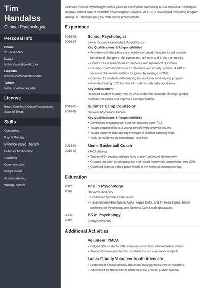 Detail Harvard Resume Template Nomer 16