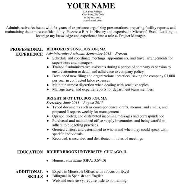 Detail Harvard Resume Template Nomer 17