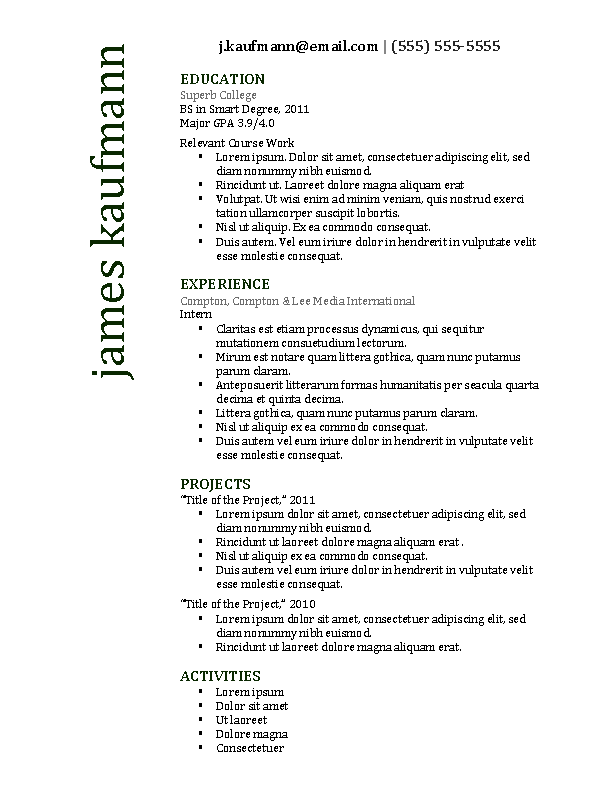 Detail Harvard Resume Template Nomer 26