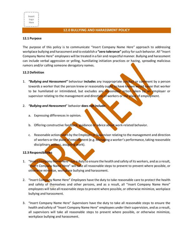 Detail Health And Safety Manual Template Free Nomer 15