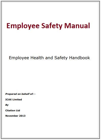 Detail Health And Safety Manual Template Free Nomer 7