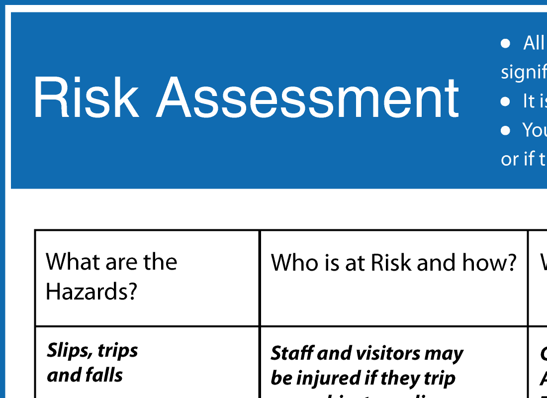 Detail Health And Safety Risk Assessment Template Free Nomer 39