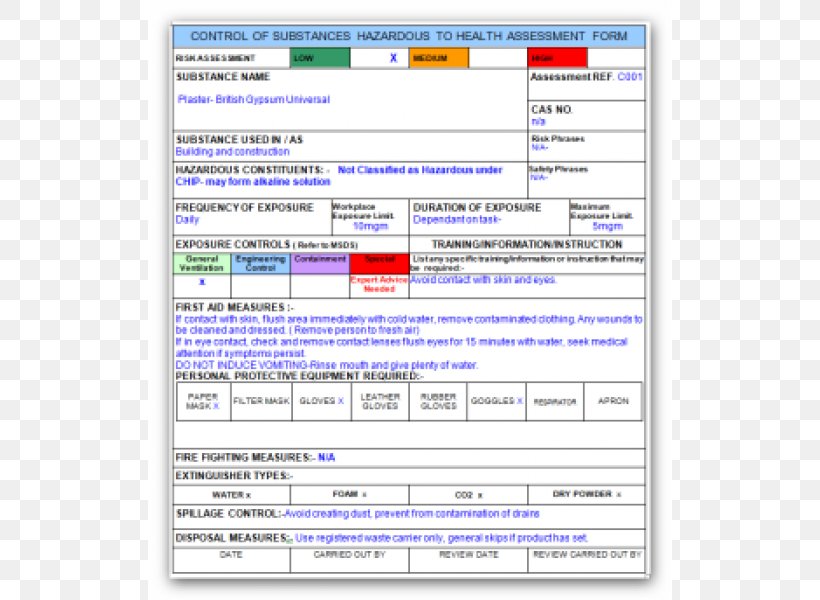 Detail Health And Safety Risk Assessment Template Free Nomer 42
