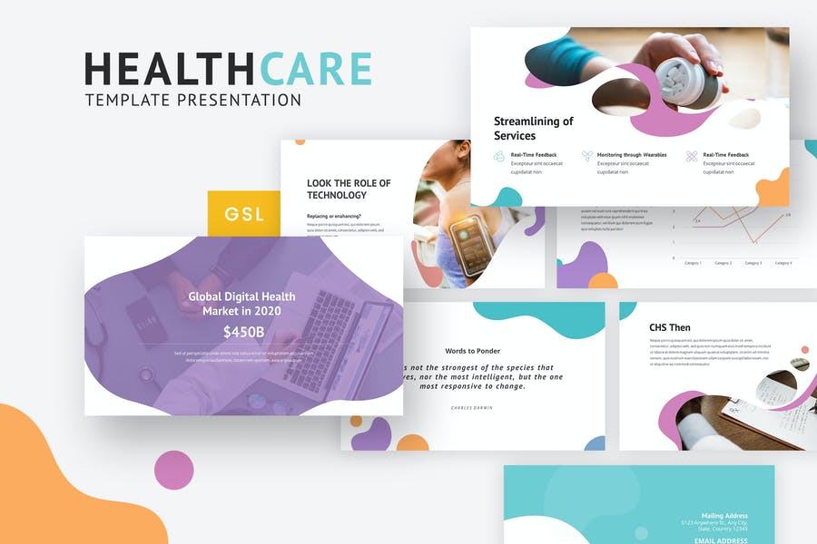 Detail Health Slides Template Nomer 19