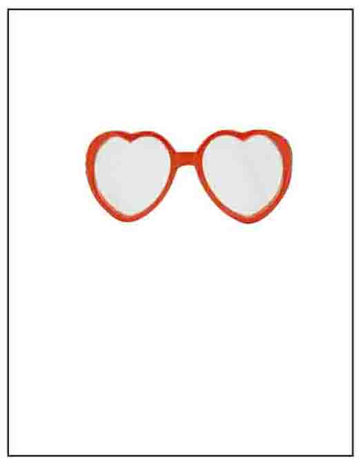 Detail Heart Glasses Template Nomer 37