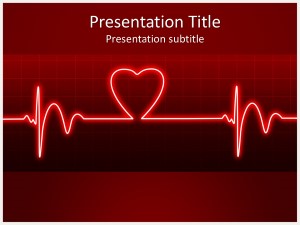 Detail Heartbeat Powerpoint Template Free Nomer 9