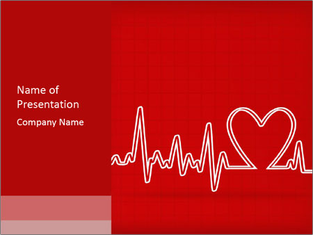 Detail Heartbeat Powerpoint Template Free Nomer 10