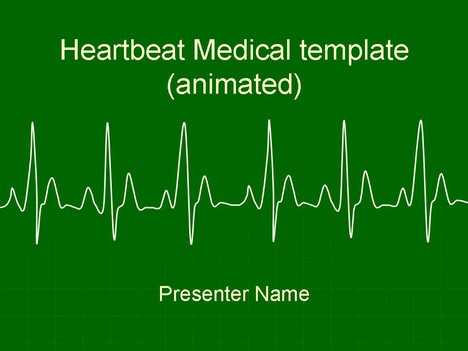 Detail Heartbeat Powerpoint Template Free Nomer 12