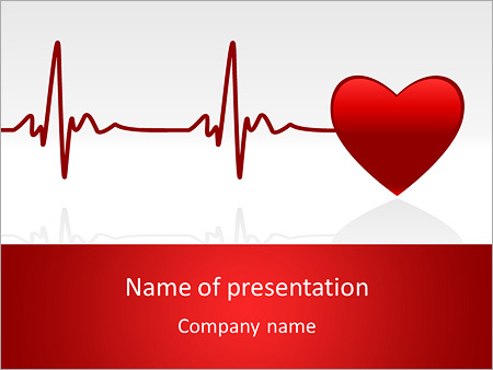 Detail Heartbeat Powerpoint Template Free Nomer 14