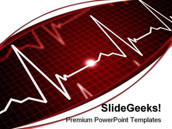 Detail Heartbeat Powerpoint Template Free Nomer 15