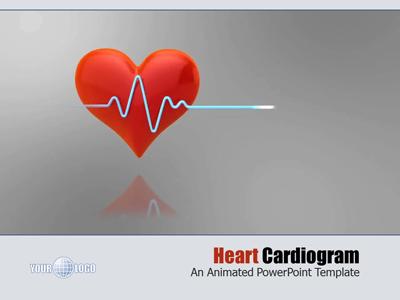 Detail Heartbeat Powerpoint Template Free Nomer 28