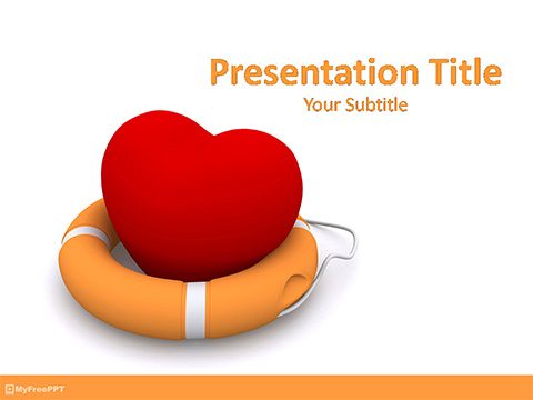 Detail Heartbeat Powerpoint Template Free Nomer 31