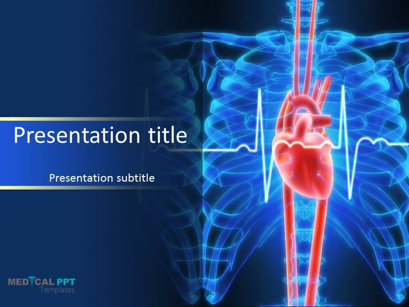 Detail Heartbeat Powerpoint Template Free Nomer 40