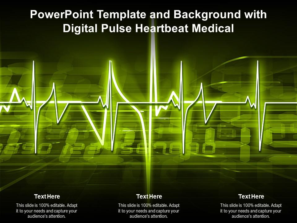 Detail Heartbeat Powerpoint Template Free Nomer 41