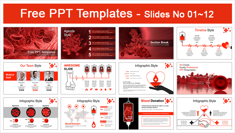 Detail Heartbeat Powerpoint Template Free Nomer 45