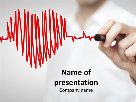 Detail Heartbeat Powerpoint Template Free Nomer 7