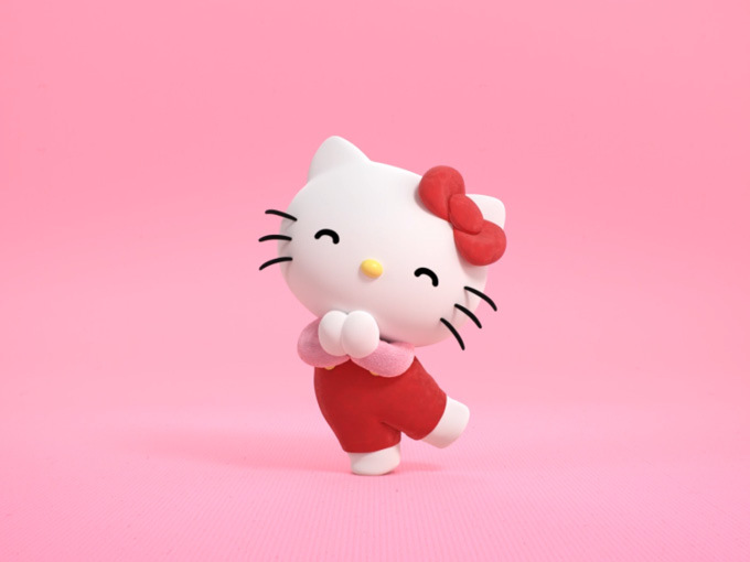 Detail Hello Kitty 3d Wallpaper Nomer 33