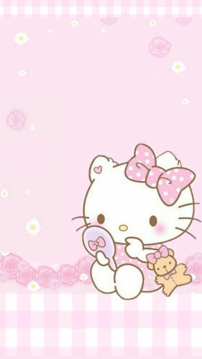 Detail Hello Kitty Background Pink Nomer 12