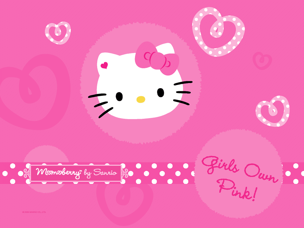 Detail Hello Kitty Background Pink Nomer 14