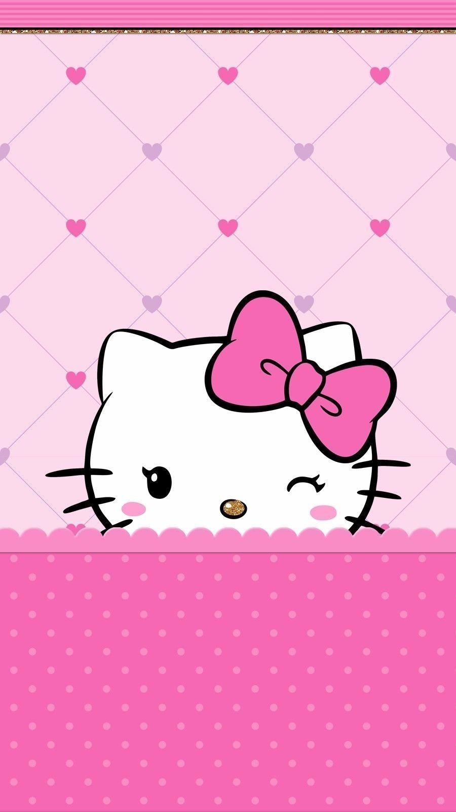 Detail Hello Kitty Background Pink Nomer 8