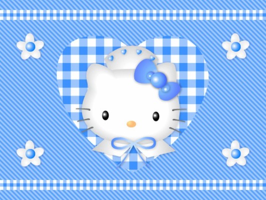 Detail Hello Kitty Biru Nomer 8