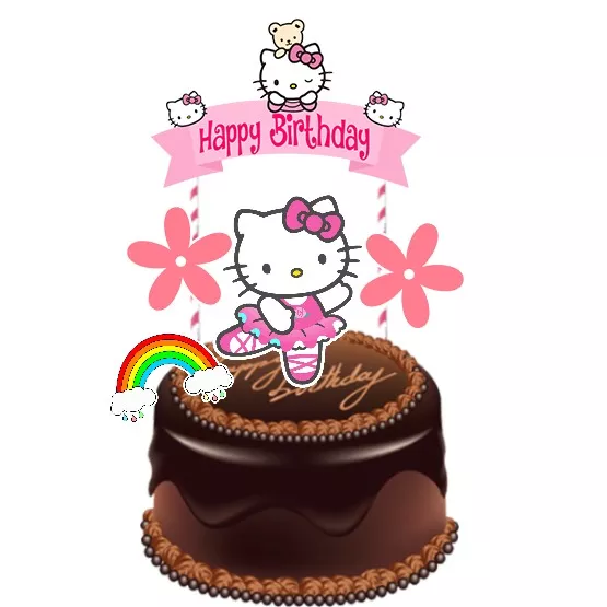 Detail Hello Kitty Cake Ultah Nomer 44