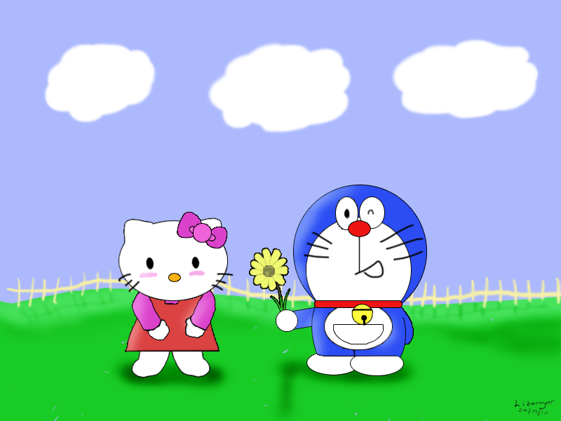 Detail Hello Kitty Dan Doraemon Nomer 5