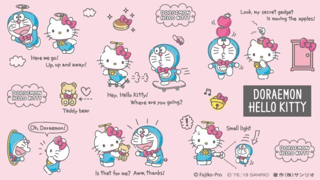 Detail Hello Kitty Doraemon Nomer 7