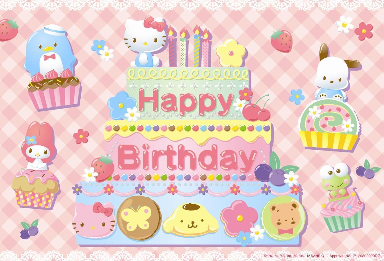 Detail Hello Kitty Happy Birthday Background Nomer 22