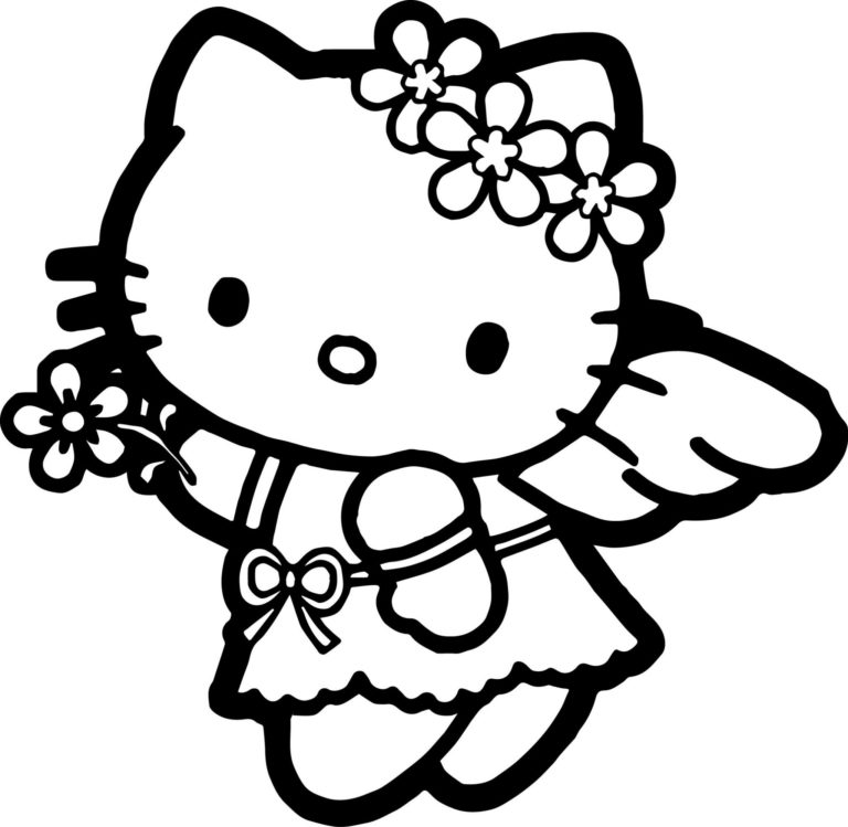 Detail Hello Kitty Menggambar Nomer 6