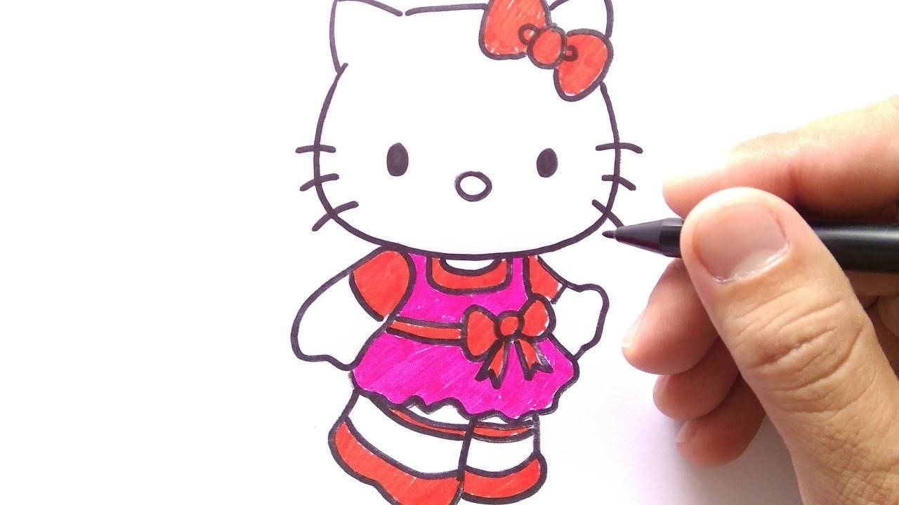 Detail Hello Kitty Menggambar Nomer 40