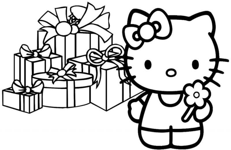 Detail Hello Kitty Mewarnai Nomer 45