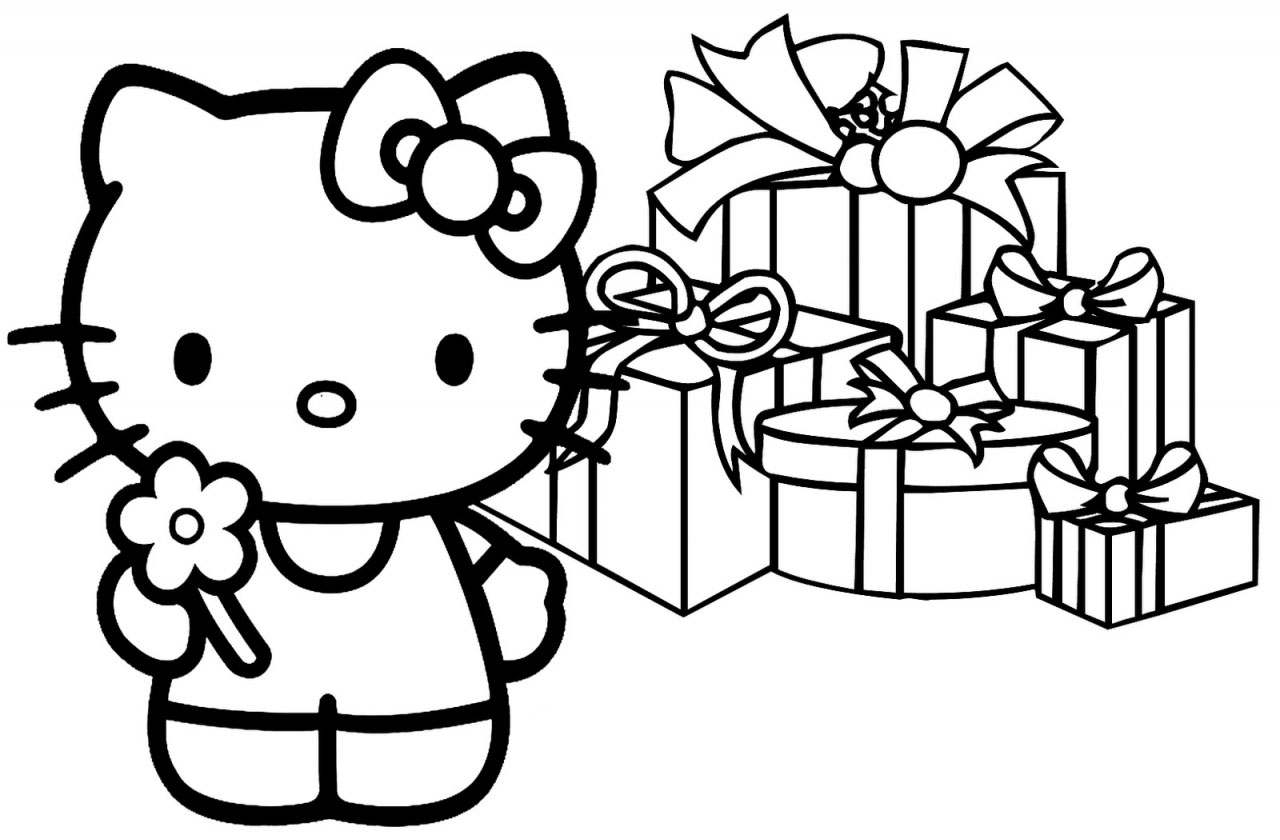 Detail Hello Kitty Mewarnai Gambar Nomer 30