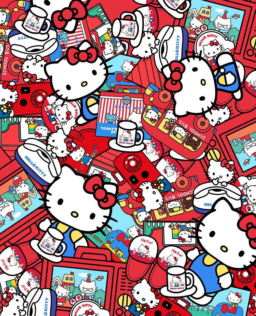 Detail Hello Kitty Pattern Background Nomer 13