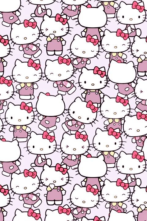 Detail Hello Kitty Pattern Background Nomer 5