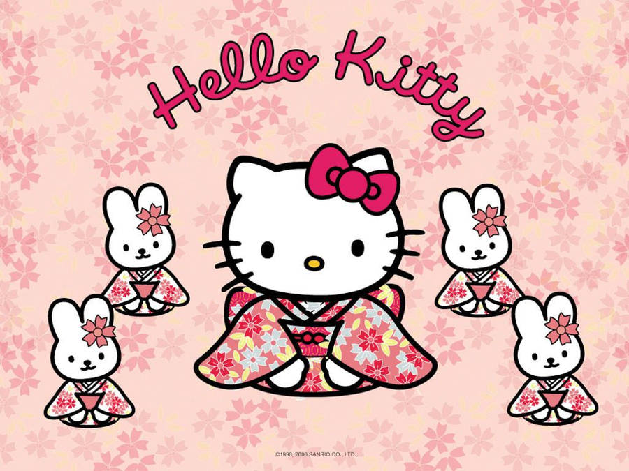 Detail Hello Kitty Pink Cute Wallpaper Nomer 35