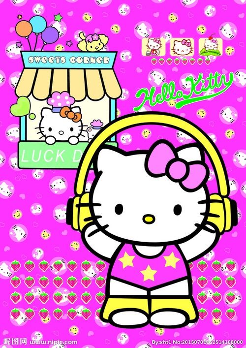 Detail Hello Kitty Pink Love Nomer 6