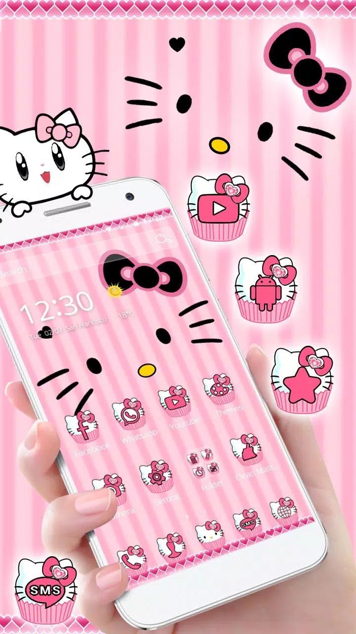 Detail Hello Kitty Pink Themes Nomer 9
