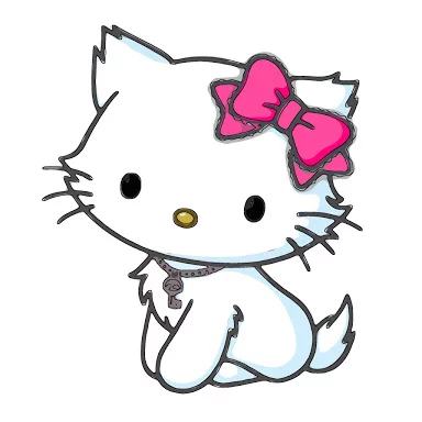 Detail Hello Kitty Sketsa Nomer 31