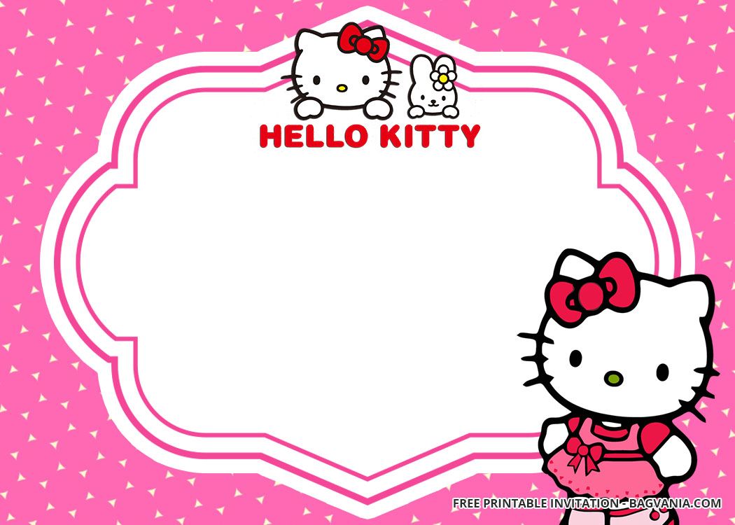 Detail Hello Kitty Template Printable Nomer 16