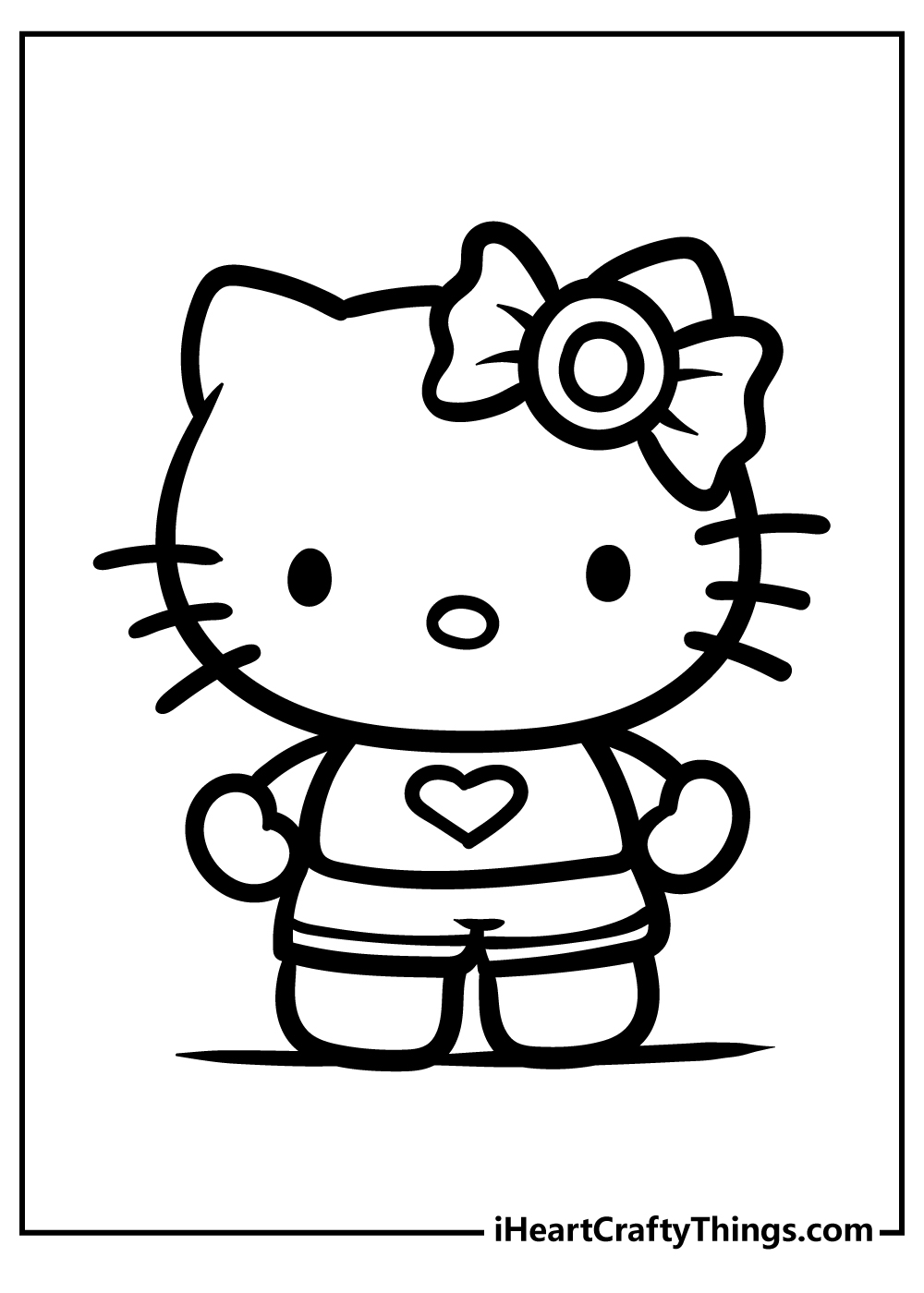 Detail Hello Kitty Template Printable Nomer 31