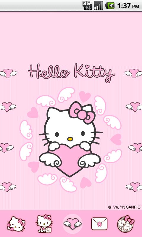 Detail Hello Kitty Themes For Android Nomer 9