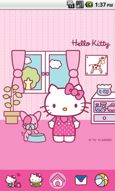 Detail Hello Kitty Themes For Android Nomer 18