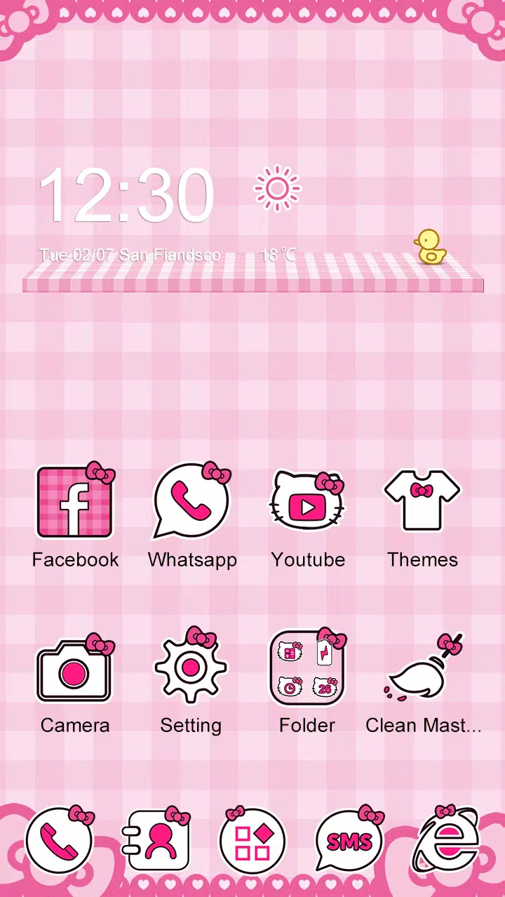 Detail Hello Kitty Themes For Android Nomer 21