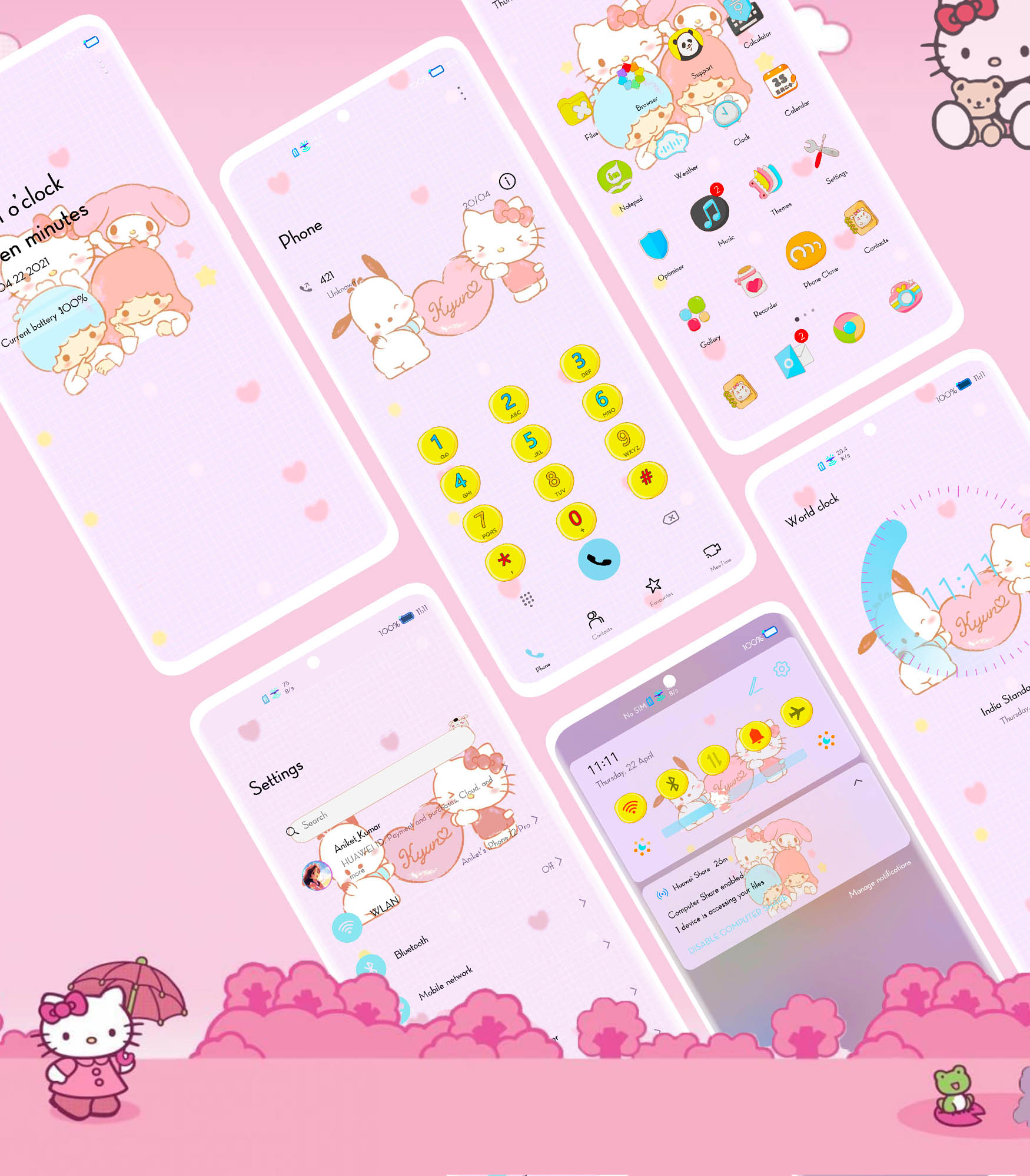 Detail Hello Kitty Themes For Android Nomer 32