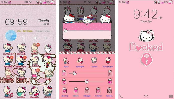 Detail Hello Kitty Themes For Android Nomer 5